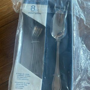 Gatherings 8 piece dinner spoons Stainless Steel  new in box